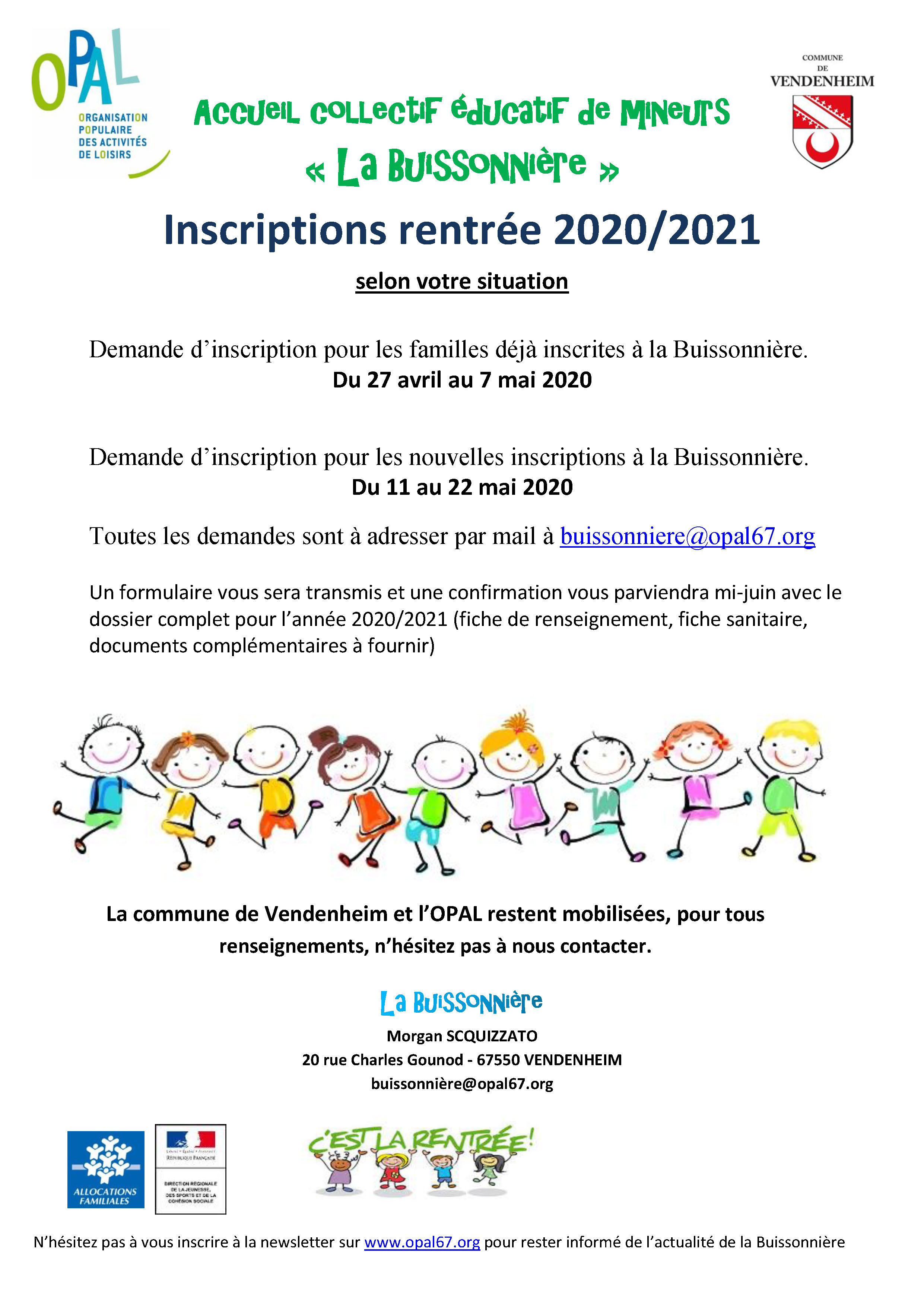 Info Parents inscriptions 2020_2021
